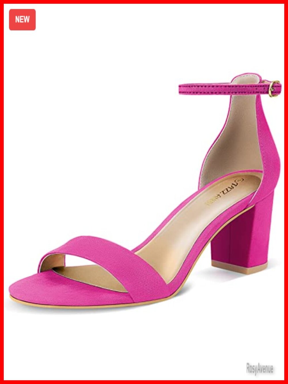 Women's Open Toe Ankle Strap Low Block Chunky Heel Sandals Dress Pumps